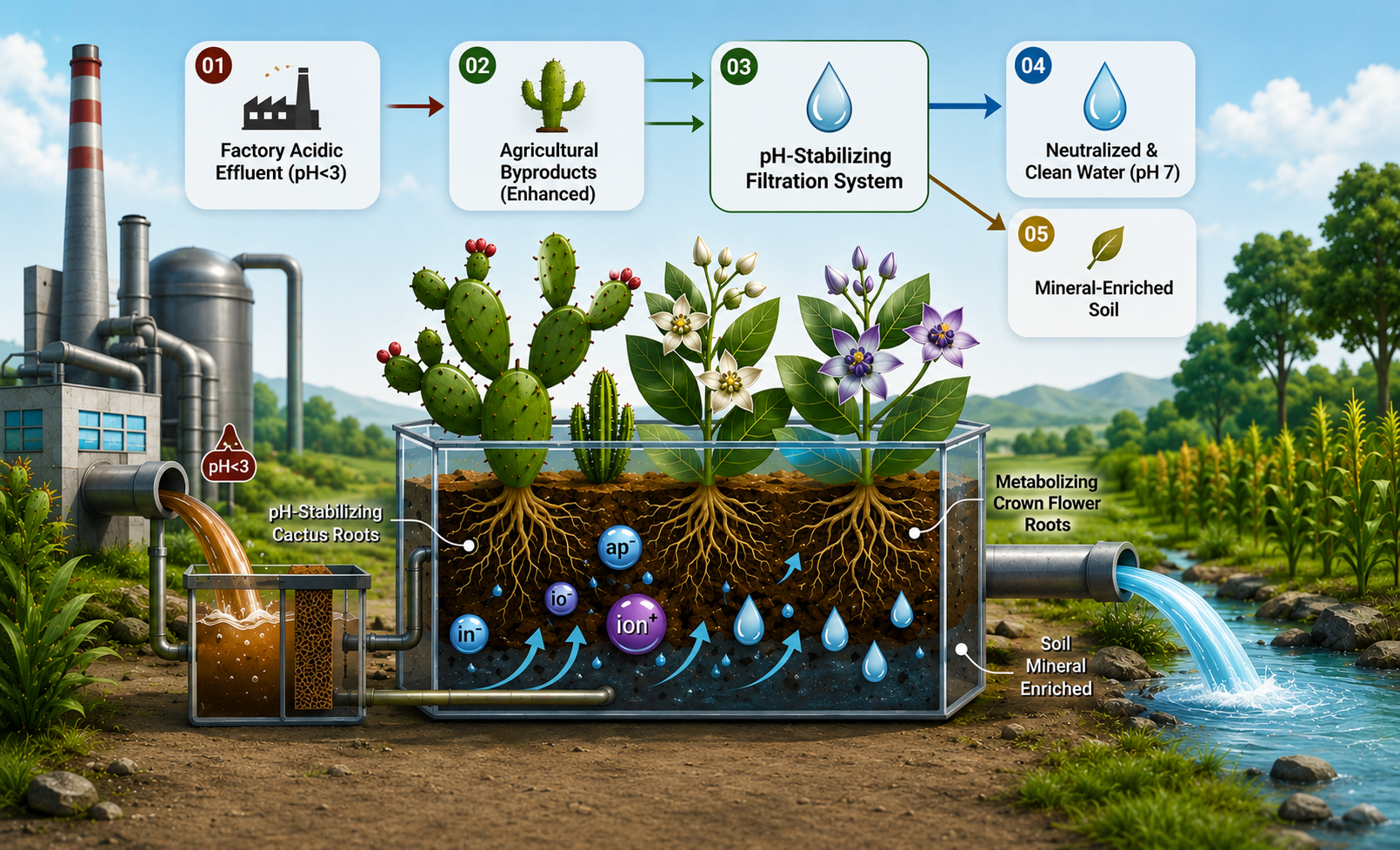 Industrial Bio Filtration Process